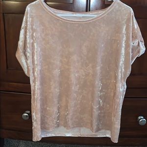 Velvet pink gap top